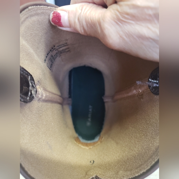 Ariat Men's Distressed Camo Sport Patriot Western Boots Broad Square Toe Size 6. - Picture 13 of 15